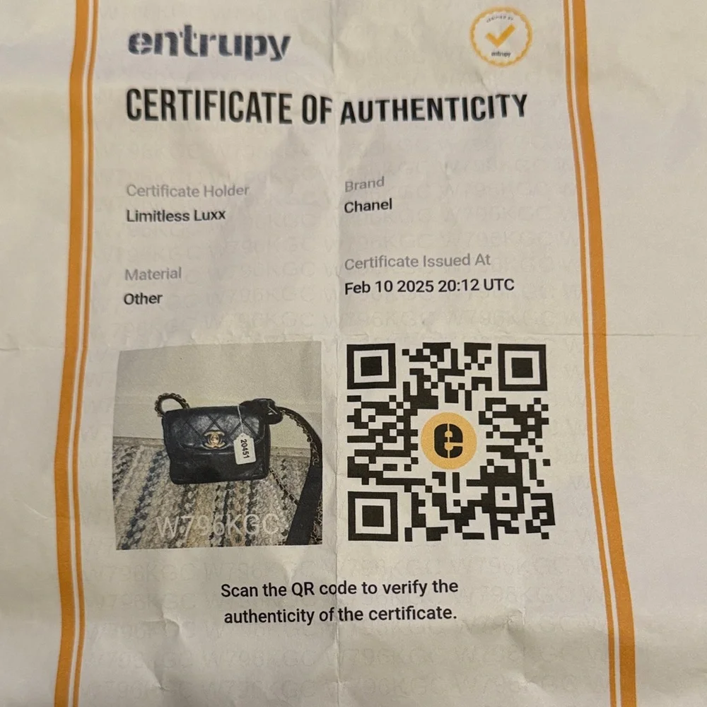 Chanel Mini Quilted Leather Pearl Chain Belt Bag Black Gold Hardware - Picture 17 of 17